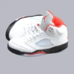 Air Jordan 5 Fire Red 2020 Silver Tongue DA1911 102 (5)