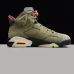 Travis Scott Air Jordan 6 Medium Olive Cactus Jack CN1084 200 (3)