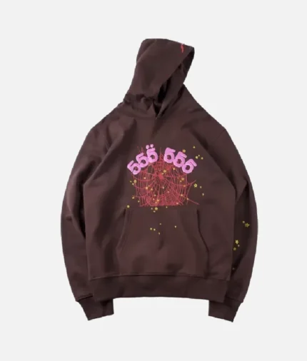 Brown Sp5der Hoodie 2.webp