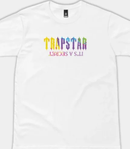 Camiseta Trapstar Its A Secret Paint Pattern Blanco 1.webp