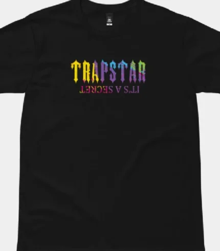 Camiseta Trapstar Its A Secret Paint Pattern Negra 1.webp