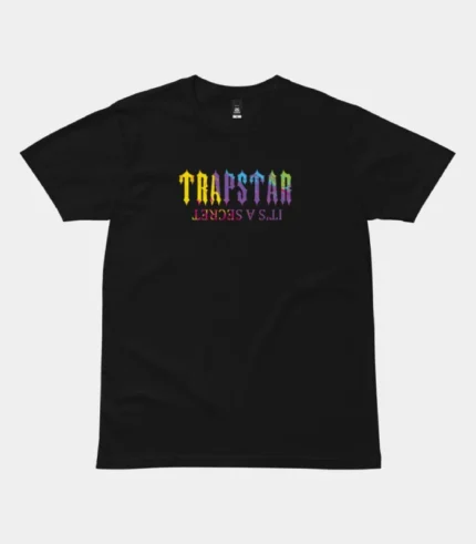 Camiseta Trapstar Its A Secret Paint Pattern Negra 2.webp
