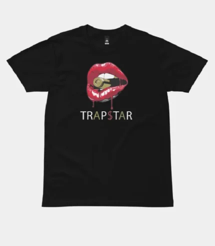 Camiseta Trapstar Labios Rojos Negro 2.webp