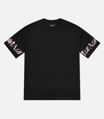 Camiseta Trapstar Script Negro Rosa 2.webp