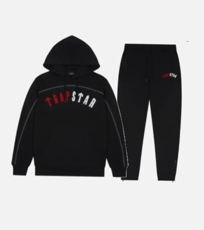 Chandal Capucha Trapstar Irongate Arch Chenille Negro 3.webp