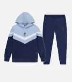 Chandal Con Capucha Trapstar V Stripe Azul Marino 3.webp