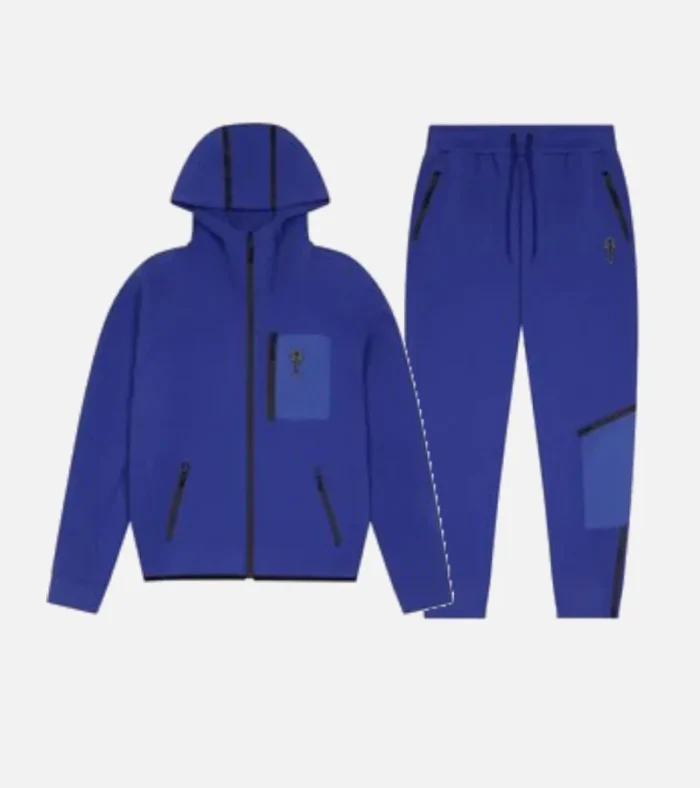 Chandal Trapstar Irongate T Fleece Con Cremallera Azul 4.webp