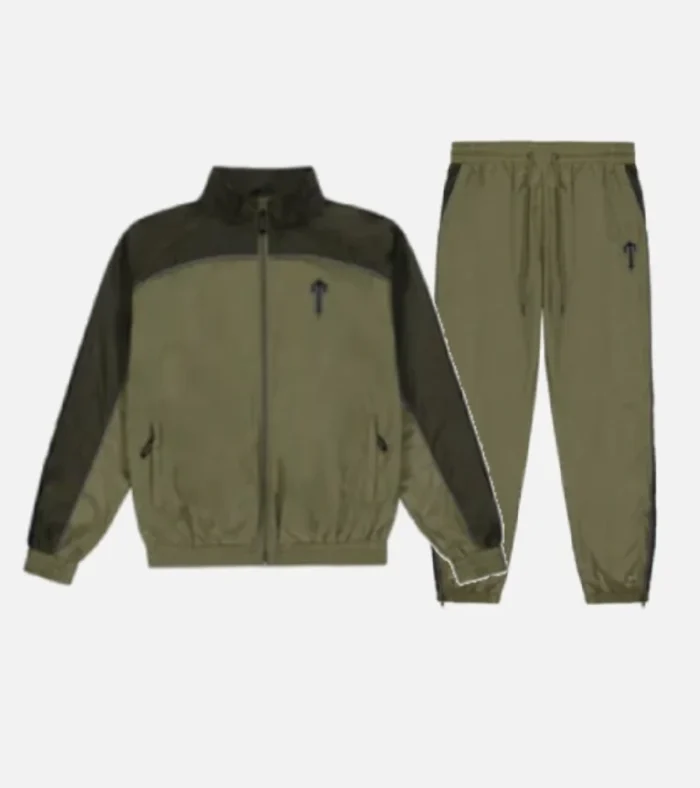 Chandal Trapstar Irongate T Shellsuit OlivaGris 3.webp