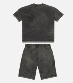 Conjunto Pantalon Corto Trapstar Script Gris 1.webp