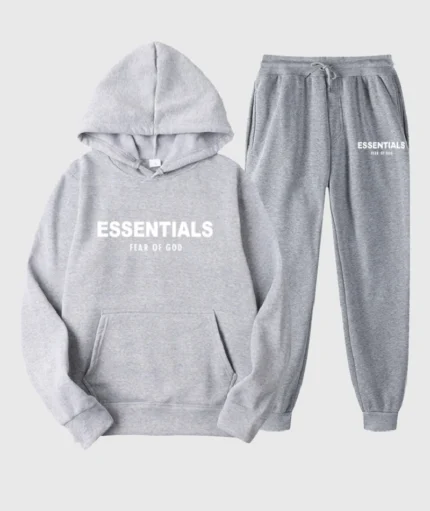 Essentials Hoodie Fear of God Gray TrackSuit 1.webp