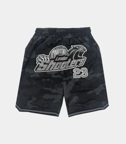 Pantalon Corto De Baloncesto Trapstar Shooters SS23 Negro 2.webp