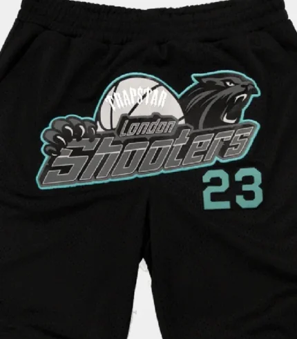 Pantalon Corto De Baloncesto Trapstar Shooters SS23 NegroAzul Mar 1.webp