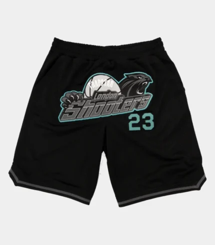 Pantalon Corto De Baloncesto Trapstar Shooters SS23 NegroAzul Mar 2.webp
