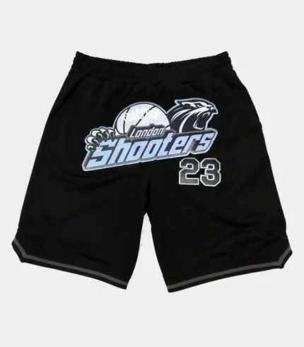 Pantalon Corto De Baloncesto Trapstar Shooters SS23 NegroHielo 2.webp