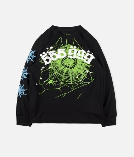 Sp5der Young Thug Sweatshirt Black 2.webp