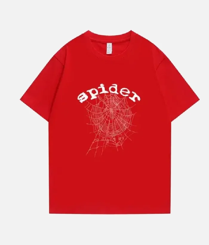 Spider T Shirt Red.webp