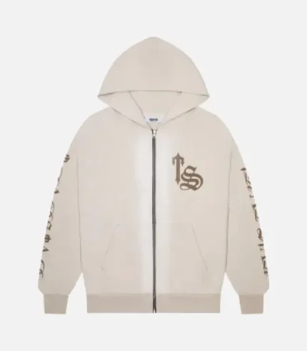 Sudadera Con Capucha Trapstar Script Spray Sand 2.webp