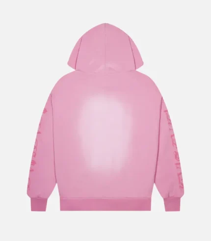 Sudadera con capucha Trapstar Script Spray Rosa 1.webp