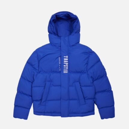 Trapstar Decoded Hooded Puffer Jacket Blue 6.jpg