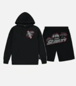 Trapstar Shooters Sudadera Con Capucha Chandal Corto Negro 3.webp